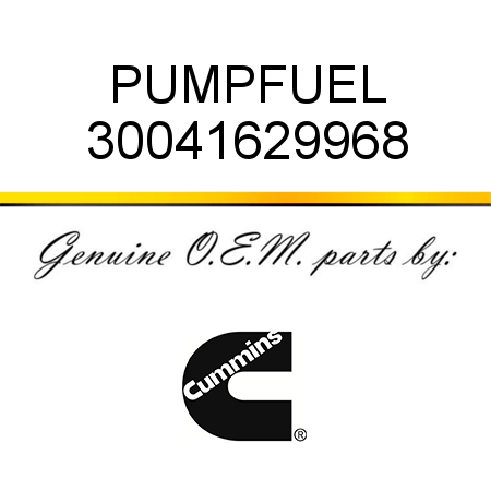 PUMP,FUEL 30041629968