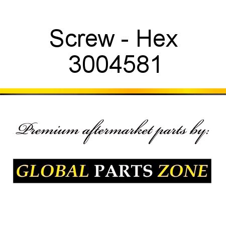 Screw - Hex 3004581