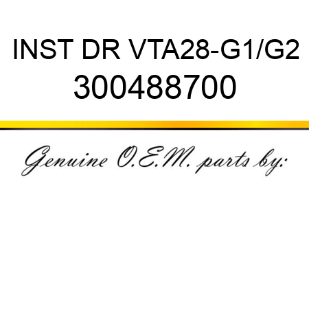 INST DR VTA28-G1/G2 300488700