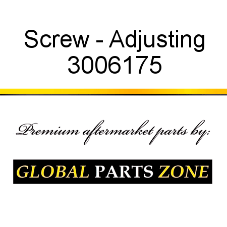 Screw - Adjusting 3006175
