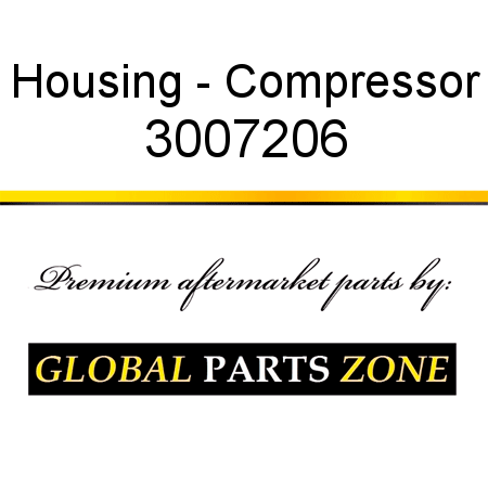 Housing - Compressor 3007206