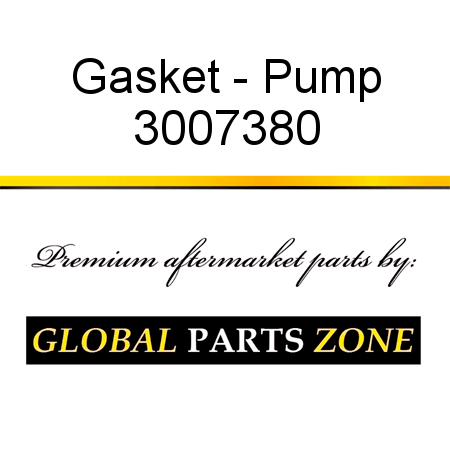 Gasket - Pump 3007380