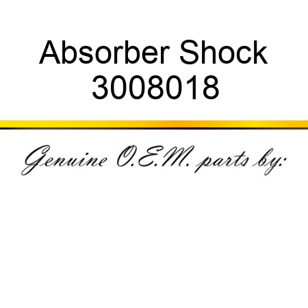Absorber, Shock 3008018