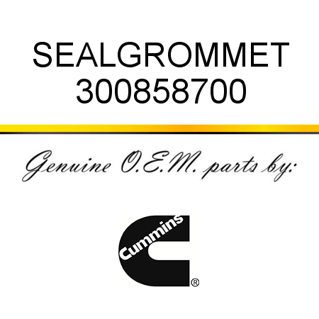 SEAL,GROMMET 300858700