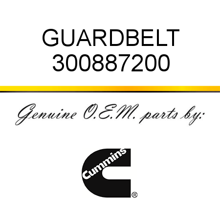 GUARD,BELT 300887200
