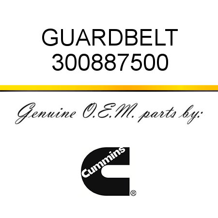 GUARD,BELT 300887500