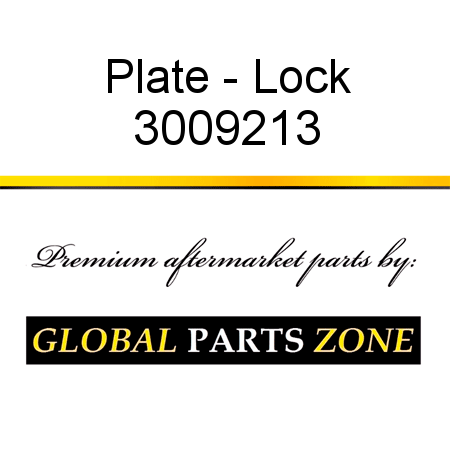 Plate - Lock 3009213