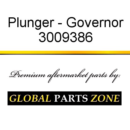 Plunger - Governor 3009386