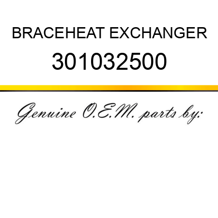 BRACE,HEAT EXCHANGER 301032500