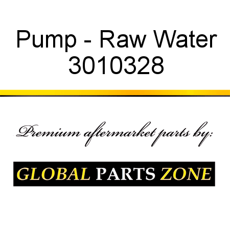 Pump - Raw Water 3010328