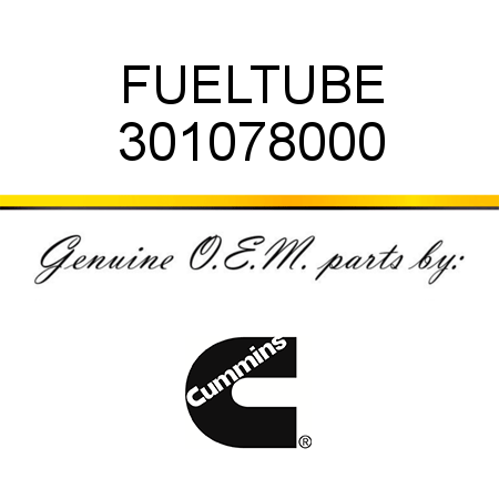 FUELTUBE 301078000