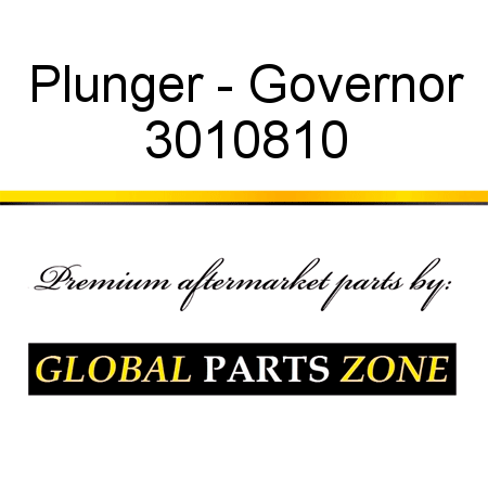 Plunger - Governor 3010810