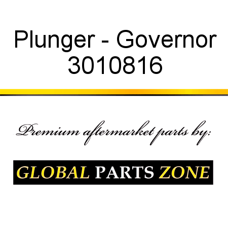 Plunger - Governor 3010816
