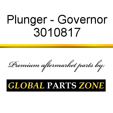 Plunger - Governor 3010817