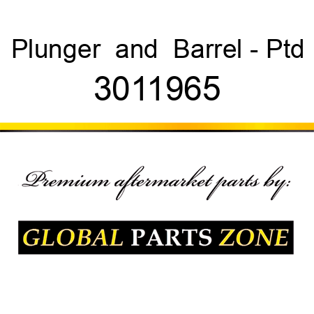 Plunger & Barrel - Ptd 3011965