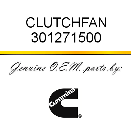 CLUTCH,FAN 301271500