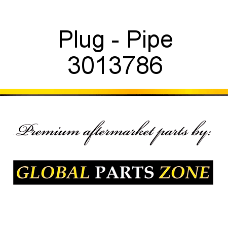 Plug - Pipe 3013786