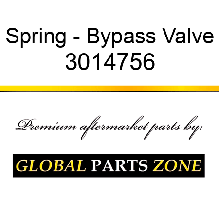 Spring - Bypass Valve 3014756