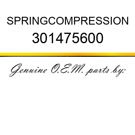 SPRING,COMPRESSION 301475600