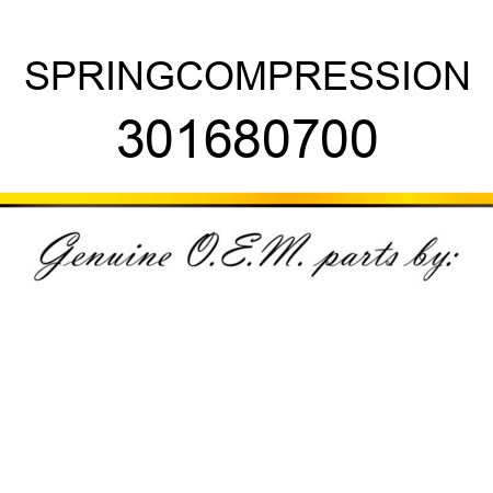 SPRING,COMPRESSION 301680700