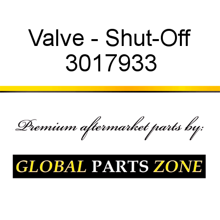 Valve - Shut-Off 3017933
