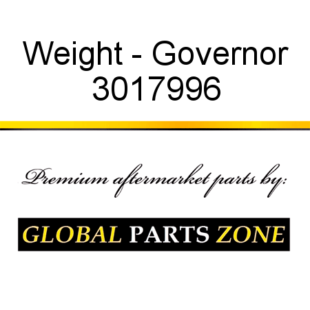 Weight - Governor 3017996
