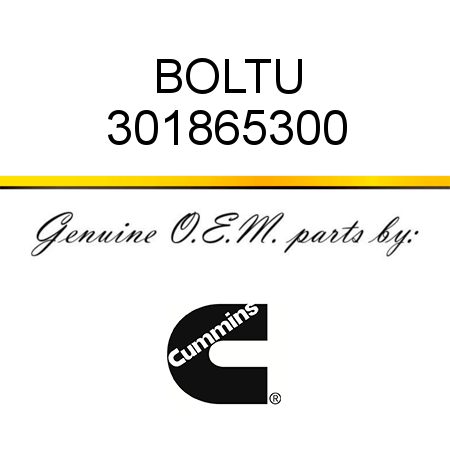 BOLT,U 301865300