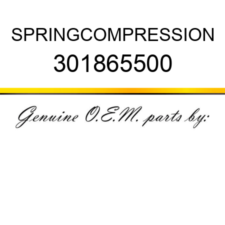SPRING,COMPRESSION 301865500