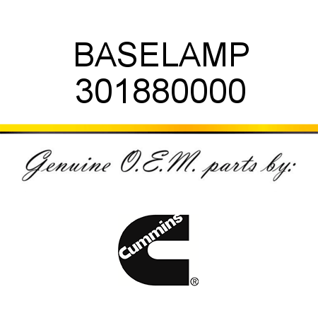 BASE,LAMP 301880000