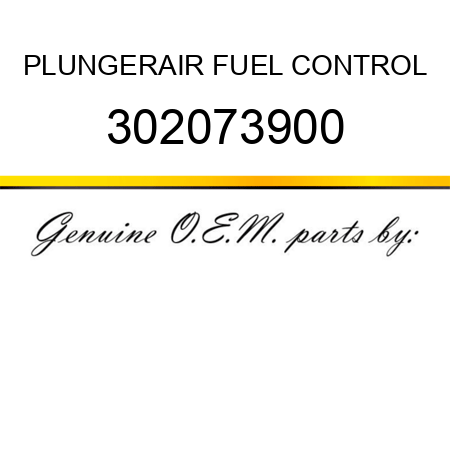 PLUNGER,AIR FUEL CONTROL 302073900