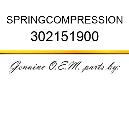 SPRING,COMPRESSION 302151900