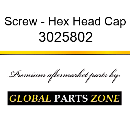 Screw - Hex Head Cap 3025802