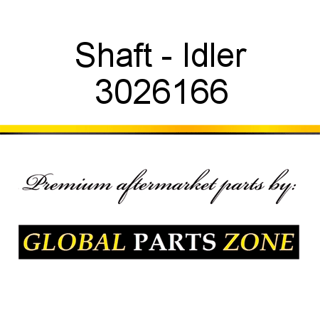 Shaft - Idler 3026166