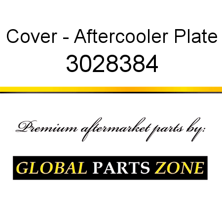 Cover - Aftercooler Plate 3028384