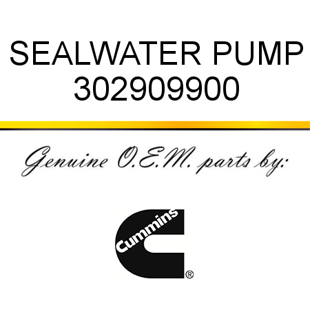 SEAL,WATER PUMP 302909900