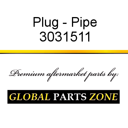 Plug - Pipe 3031511