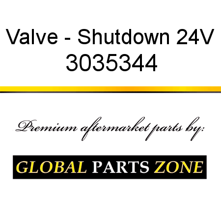 Valve - Shutdown 24V 3035344