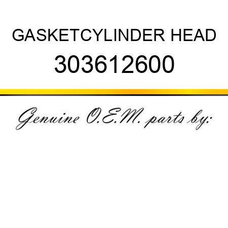 GASKET,CYLINDER HEAD 303612600