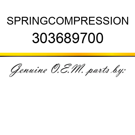 SPRING,COMPRESSION 303689700