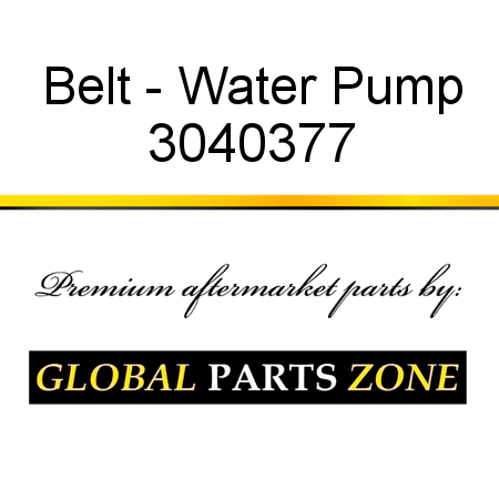 Belt - Water Pump 3040377