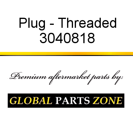 Plug - Threaded 3040818
