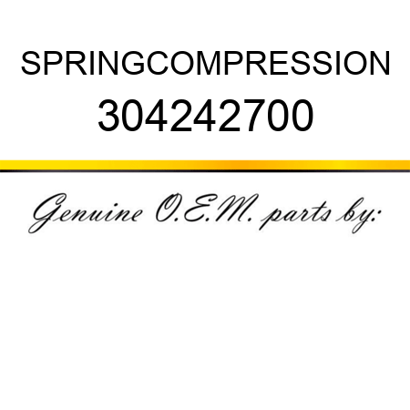 SPRING,COMPRESSION 304242700
