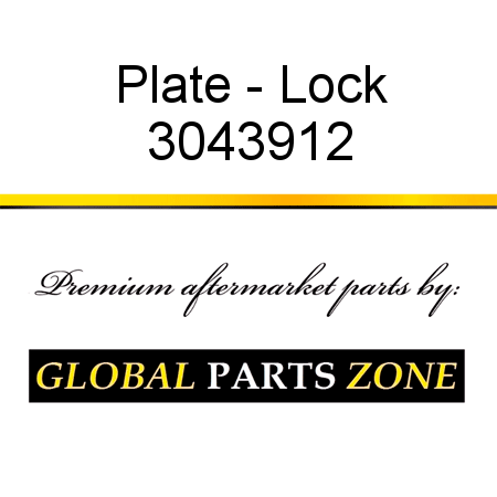 Plate - Lock 3043912