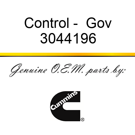 Control -  Gov 3044196