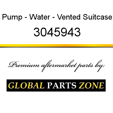 Pump - Water - Vented Suitcase 3045943
