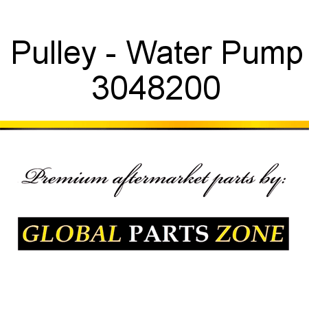 Pulley - Water Pump 3048200
