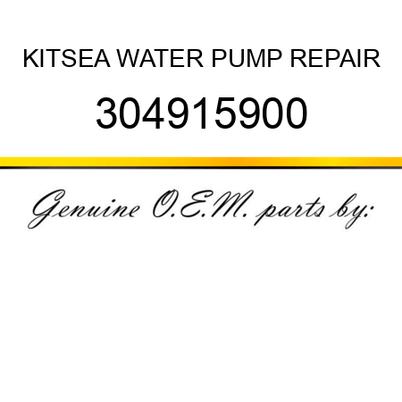 KIT,SEA WATER PUMP REPAIR 304915900