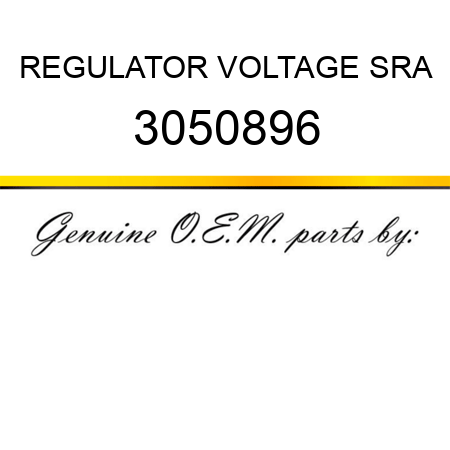 REGULATOR VOLTAGE SRA 3050896