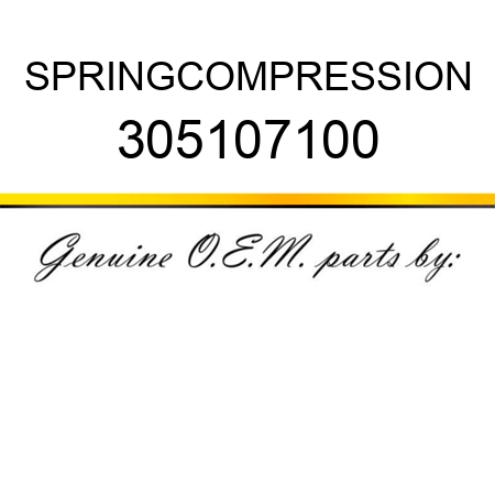 SPRING,COMPRESSION 305107100