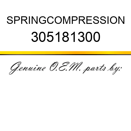 SPRING,COMPRESSION 305181300